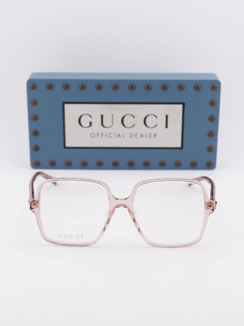 Gucci GG1994O 003 Square Eyeglasses 53mm - Crystal Pink